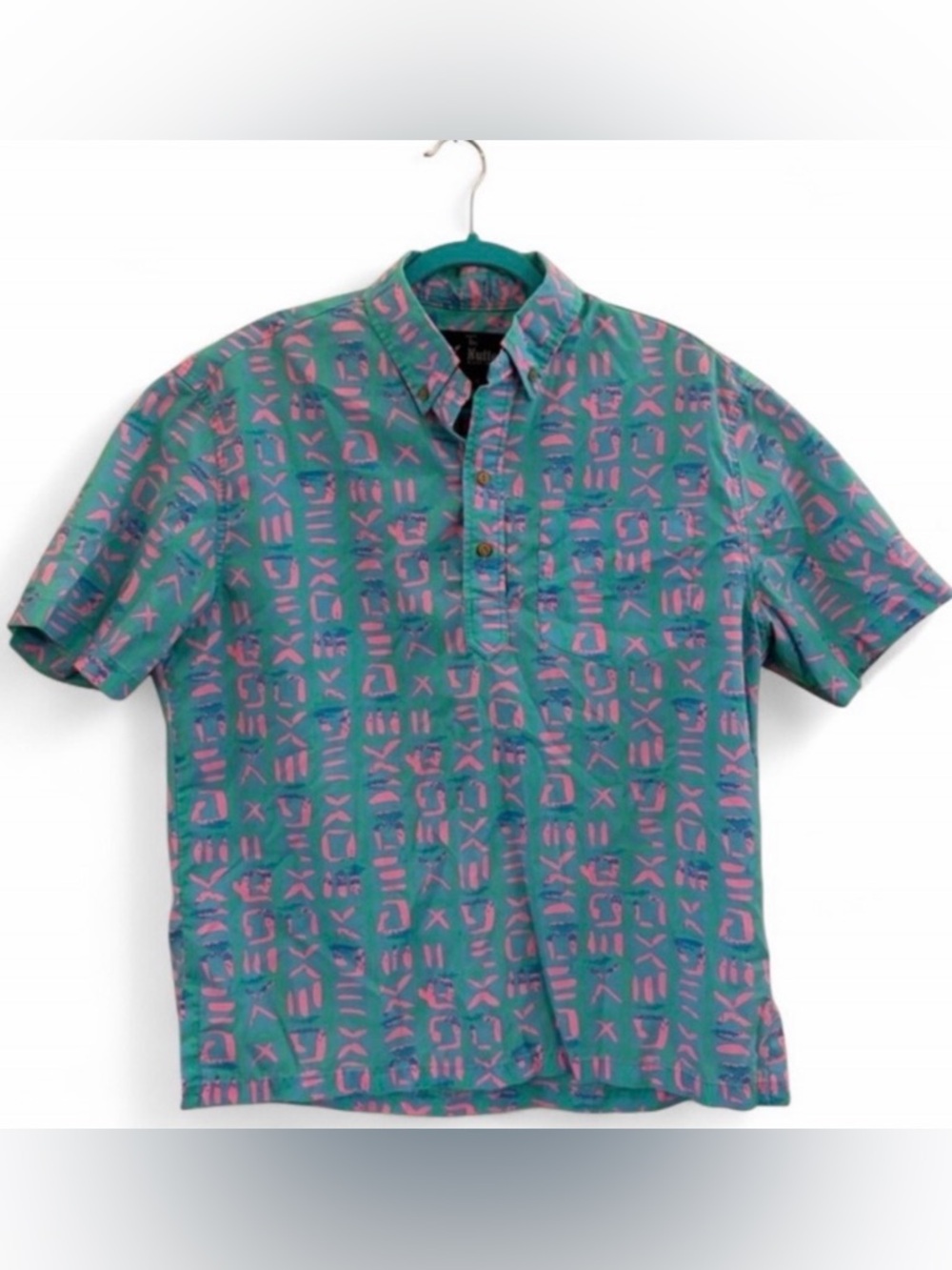 Chubbies The Nutter Pullover Short Sleeve Quarter Button Surfer Hawaiian Shirt